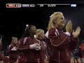 Washington State cheerleaders cheering