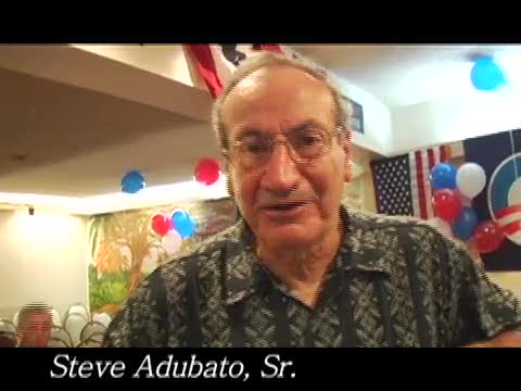 Steve Adubato, Sr. Newark NJ Rally 9/6/08