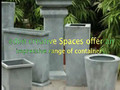 Plant Containers with contemporary design
