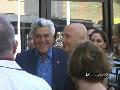 Howie Mandel and Jay Leno at Hollywwod Walk of Fame ceremony