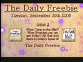 The Daily Freebie 3-Sept 30th 2008