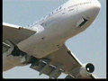 Exhibición aérea con un Boeing 747