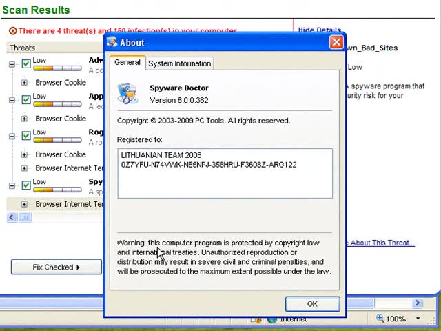 Spyware Doctor 6 crack serial keygen Windows Vista XP