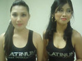 ABS-CBN Ring Girls Andrea Lou Sanchez and Ina Enriquez