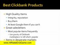 Best Clickbank Products To Promote