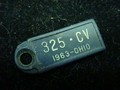 1963 License plate tag cincinnati ohio
