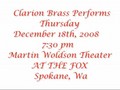 2008 Clarion Brass: When Talent Goes Bad?