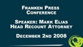 Franken Press Conference - Dec 1 - Audio Only
