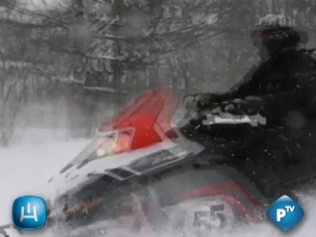 Snowmobiles in Niseko