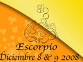 Escorpio Horoscopo 8-9  Diciembre