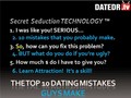 Top dating mistakes YOU make. WAYS TO PICK UP WOMEN by DATEDR