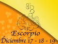 Escorpio Horoscopo 17-18-19 Diciembre