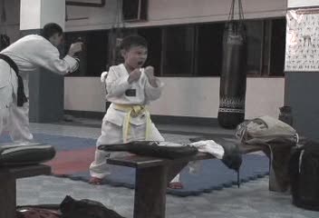 6 year old cancer survivor training to be a fighter