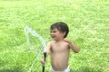 Asher in Missouri playing with hose 8-1-08.MPG