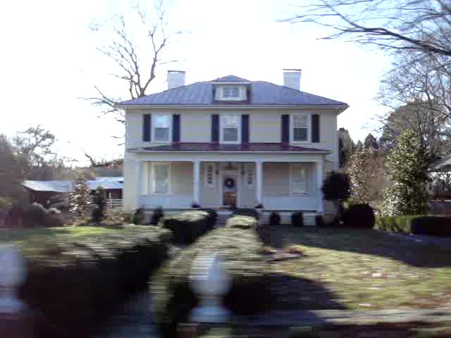 Chatham, VA and its historic homes on Main street