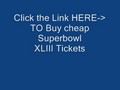 Super Bowl XLIII Tickets 2009