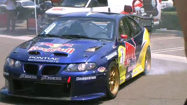Rhys Millen Showing off in the RedBull GTO
