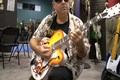 A really cool colorful "Italia" Guitar at NAMM 2009