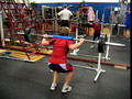Eva  - gym training (barbell squat)