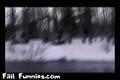 Snowmobile Hits Tree Fail