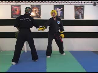 Sport Karate Sparring Hand Positioning Check Distance