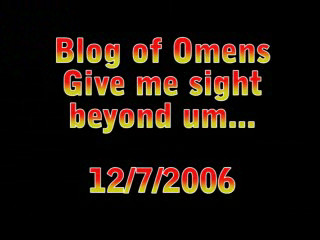 Blog of Omens #1