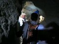 Inside mud cave near Agua Caliente