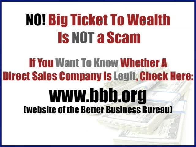 Big Ticket To Wealth - scam or legit review