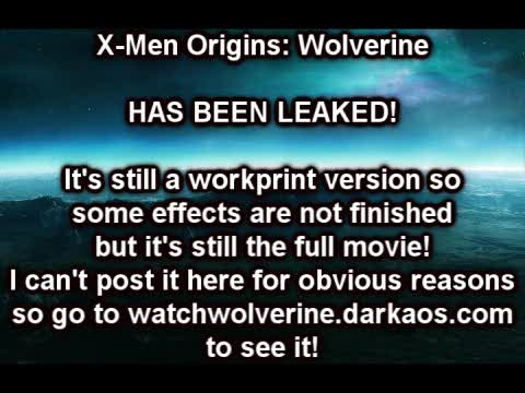 X-Men Origins -- Wolverine (Part 1)