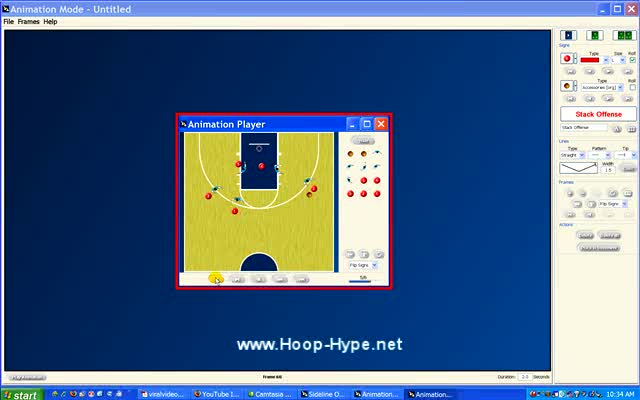 Basketball Play Diagrams and Animation Technology