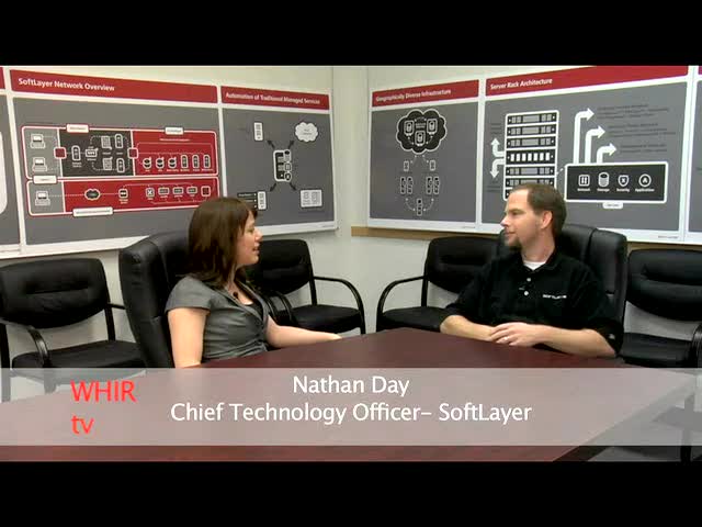 WHIR tv tours SoftLayer Data Center in Dallas,TX