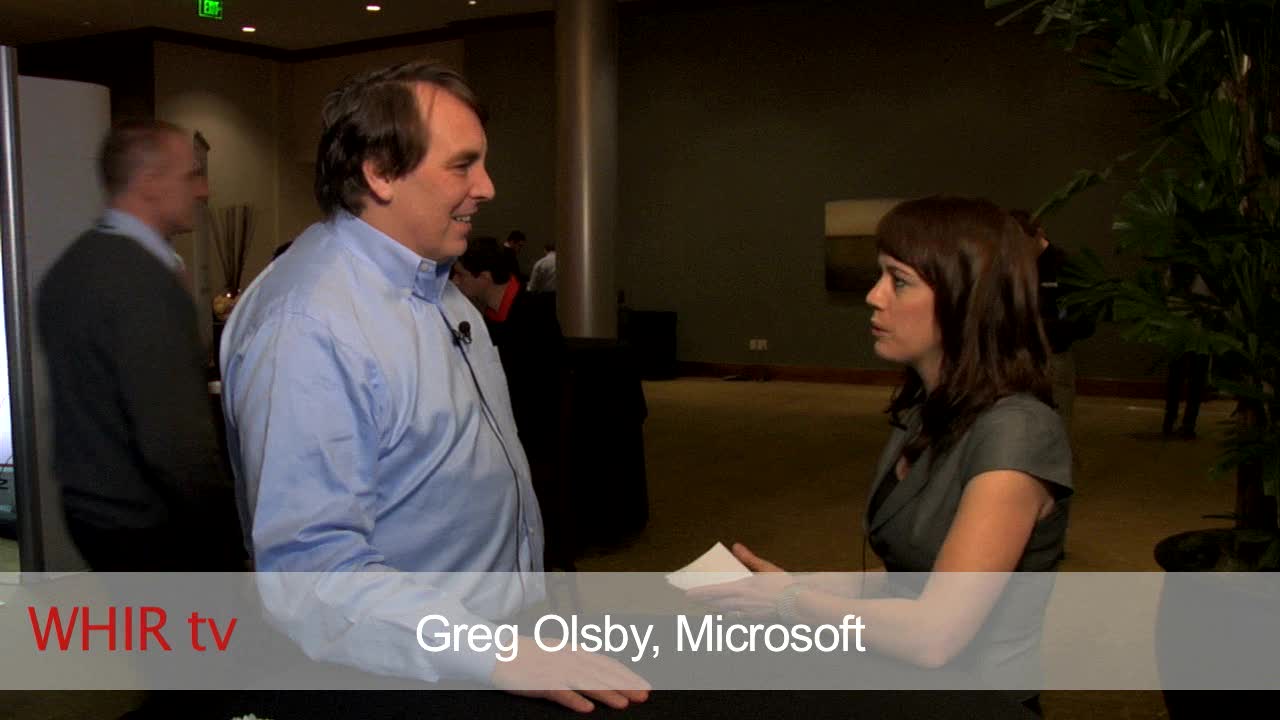 WHIR tv interviews Greg Olsby of Microsoft