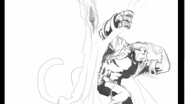 "Vigilant Night" - Hellboy Speedpainting by J.T. Blevins