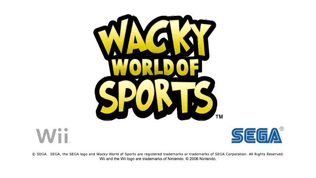 Wacky World of Sports on the wii