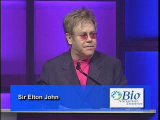 Sir Elton John Urges  Bio Industry to Find an HIV Cure