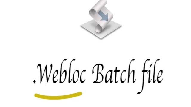 webloc batch file processing converter to pc url