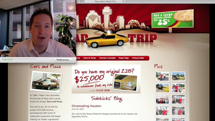 Launched: Papa John's Road Trip augmented reality