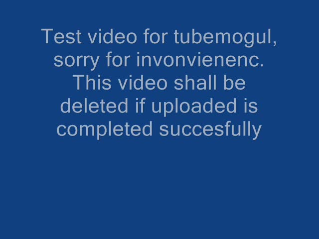 Test Video For Tubemogul