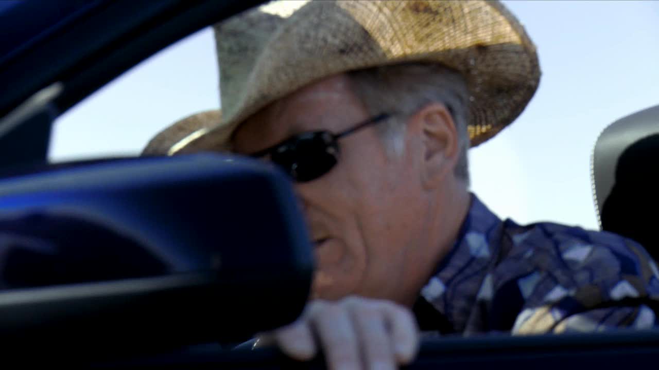 Blind Man Drives Ford Mustang