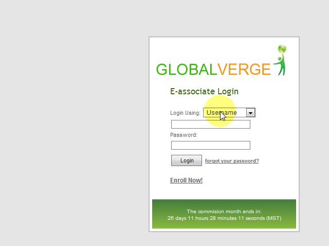 How to login your Global Verge Backoffice
