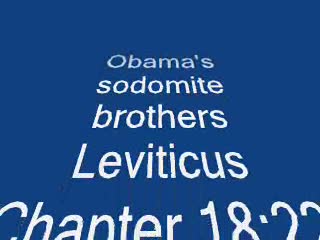Obama's sodomite brothers