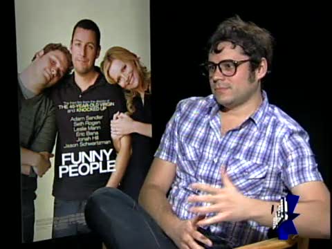 Aziz Ansari, Aubrey Plaza, and Jason Schwartzman with Matt Zaller for FUNNY PEOPLE movie talk.