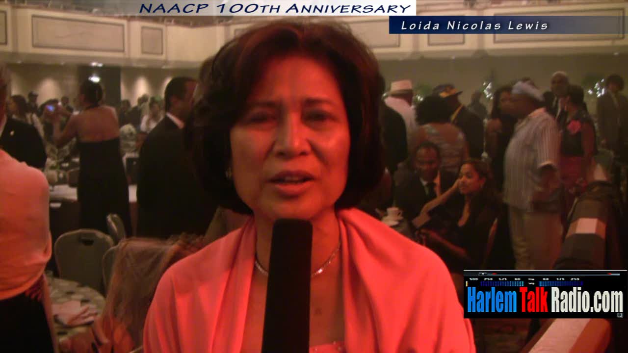 Loida Lewis at NAACP 100th comments on Obama's speech