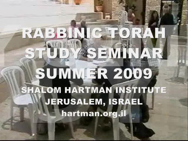 Rabbinic Torah Study Seminar Summer in Jerusalem 2009