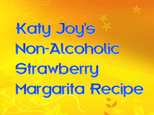 In the Raw Life Katy Joy Non-Alcoholic Strawberry Margaritas