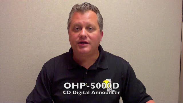 Message On Hold OHP 5000D CD Equipment