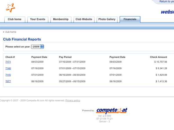 Event Registration Software Financial Reporting