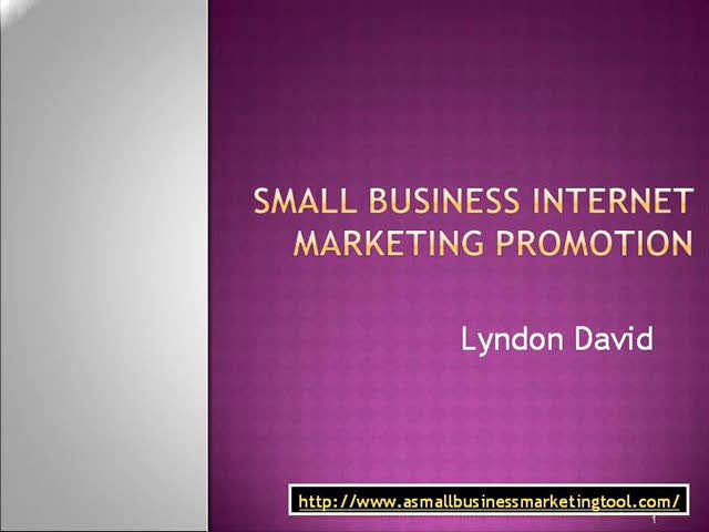 Small Business Internet Marketing Promotion