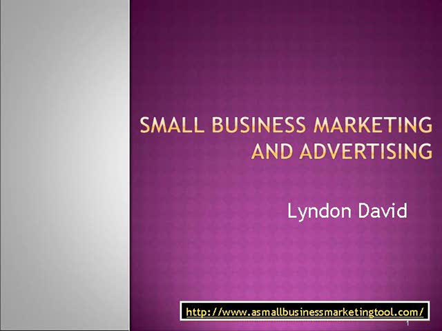 Small Business Marketing and Advertising