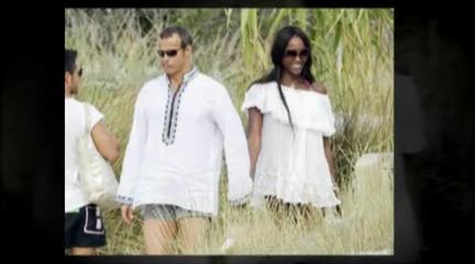 Naomi Campbell in the Isle of Ischia